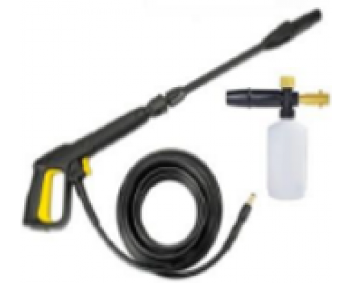 Комплект: пистолет, шланг 10 м, копье с комбиированной форсункой, пенораспылитель с емкостью 0,6 л, 160 бар (макс), для Karcher.