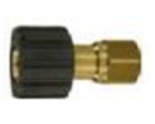 Переходник M22x1,5гайка - 3/8внут (удлиненный), 400bar, латунь R+M 56150