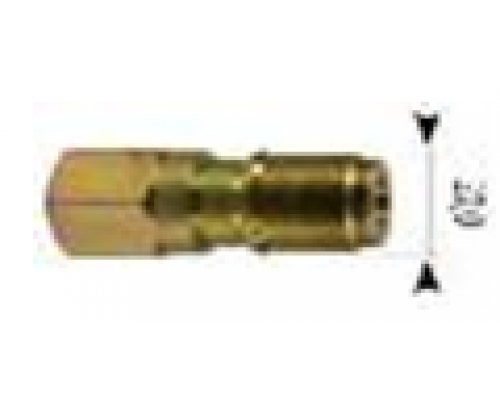 Ниппель 250bar, 3/8внут, оцинк.сталь  R+M 557204