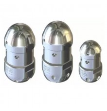 Каналопромывочная форсунка вращающаяся из нерж. стали для промывки канализации, размер 30, вход 1/2г