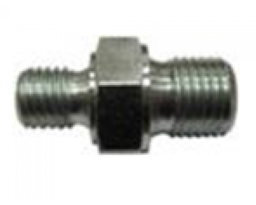 Переходник 1/8внеш - 3/8внеш, 500bar, оцинк.сталь R+M 57038