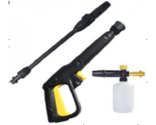 Комплект: пистолет, копье с комбиированной форсункой, пенораспылитель с емкостью 0,6 л, 160 бар (макс), для Karcher.