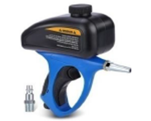 Ручной пневматический пескоструйный пистолет. Емкость бункера 510 мл, внутренний диаметр сопла 5 мм, макс. давление 6,2 бар.