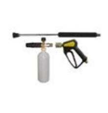 Пенокомплект (ниппель нержавейка, муфта-байонет нержавейка, 250bar), копье L=60cm R+M 002