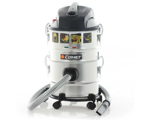 Пылесос для сухой и влажной уборки Соmet CM 30 S; 4 в 1, 1 турбина, бак 14+14 л (сталь), 1200Вт