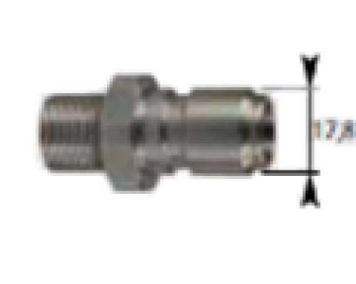 Ниппель 250bar, 1/2внеш, нерж.сталь R+M 040005662