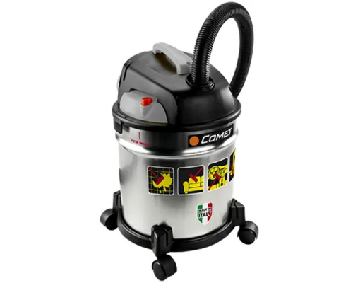 Пылесос для сухой и влажной убоки Соmet CM 20 S,1 турбина, бак 20л (сталь), 1200Вт