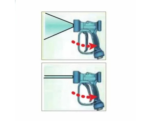 Размывочный пистолет RB 65. 60 л/мин; 24 бар; 90град; вход 1/2'г с поворотным фитингом.