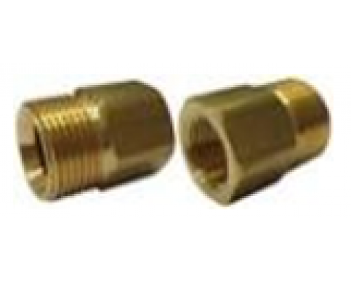 Переходник M22x1,5внеш - 1/2внут, 400bar, латунь R+M 56565