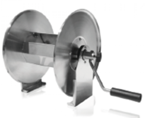 Барабан с ручной намоткой HRS40, 400bar,  вместимость шланга 5/16 R1 до 30m, 3/8внут-М22внеш, нерж.сталь МТМ 1240040227